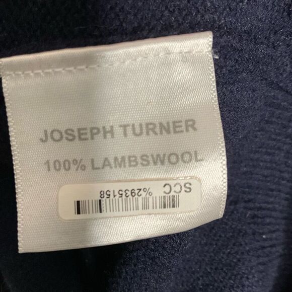 Vintage Joseph Turner Sweater Men’s Large Lambswool Fair Isle Pattern Intarsia - Picture 3 of 9